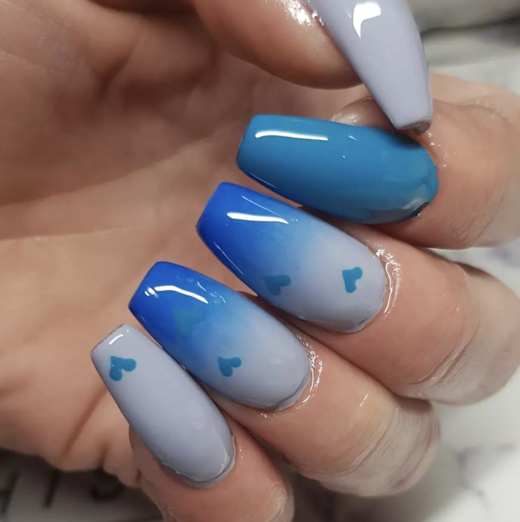 Blue Ombre Nail Designs