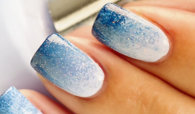 Stay Ahead of the Game with Blue Ombre Nail Designs