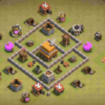 Best TH4 War Base Link 2023