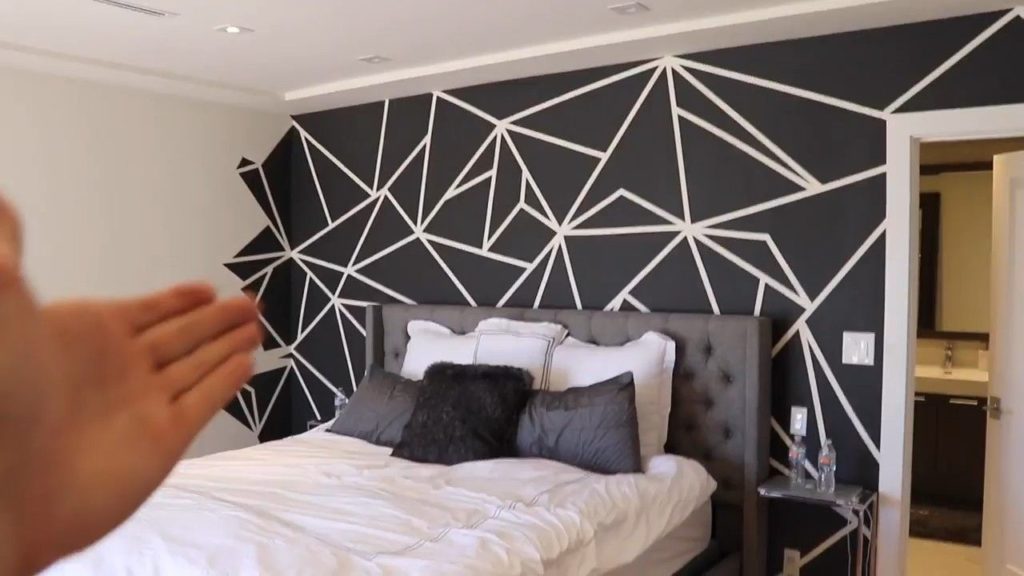black and white Two Colour Combination for Bedroom Walls