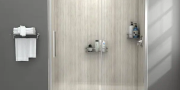 frameless sliding shower