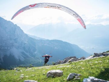 Paragliding Over the Alps